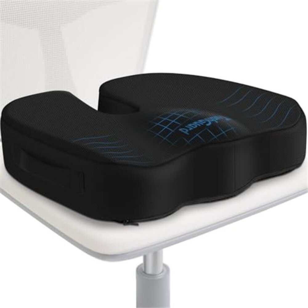 Memory Foam Seat Cushion for Office Chair Tailbone Sciatica Pain Relief Black